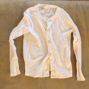 Crewcuts white cardigan size 4/5
